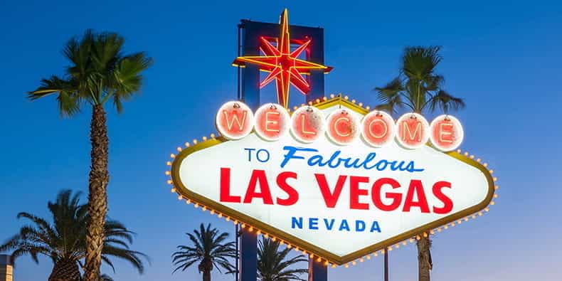 Welcome sign to Las Vegas