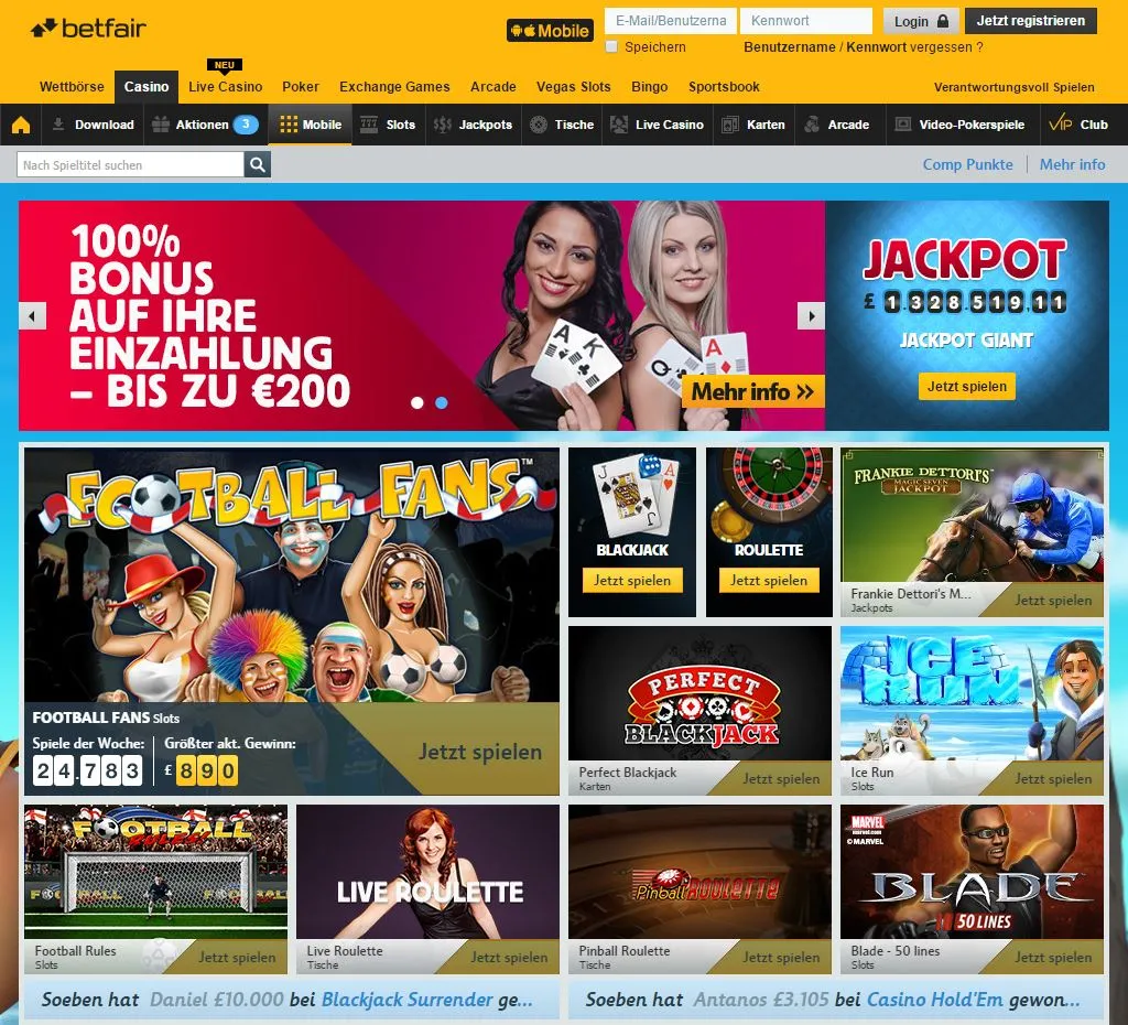 Betfair experiences 7