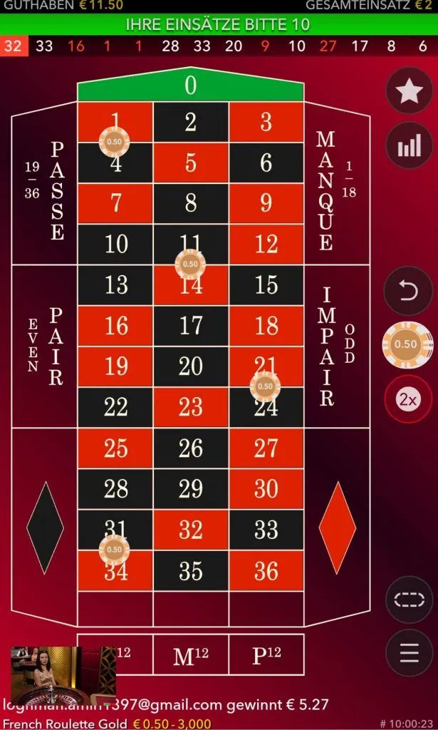 French roulette of evolution 6