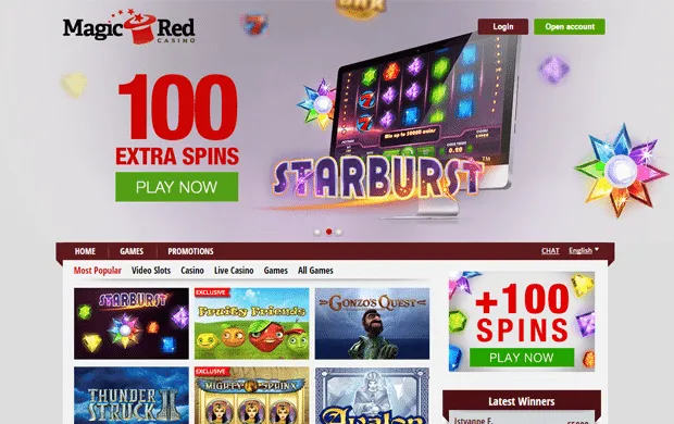 Exclusive bonus in Magic Red Casino 1