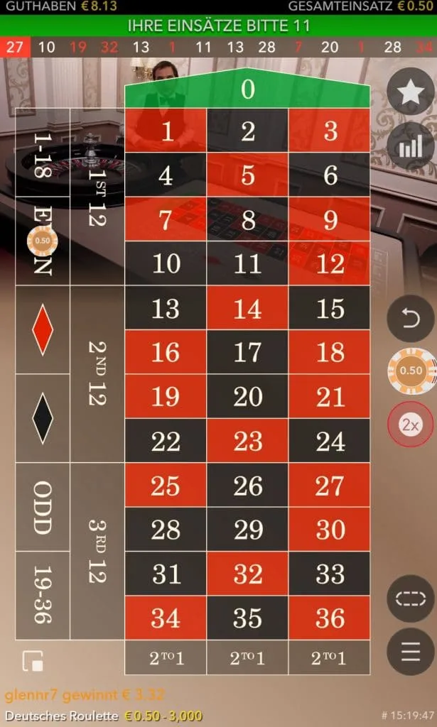 Australians Live Roulette 7