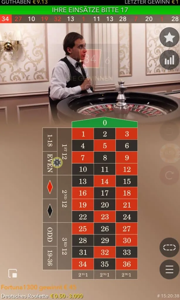 Australians Live Roulette 9