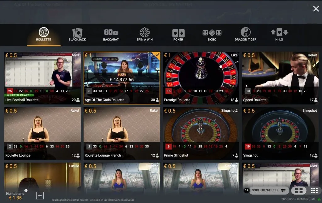 GOtech Live Roulette 9
