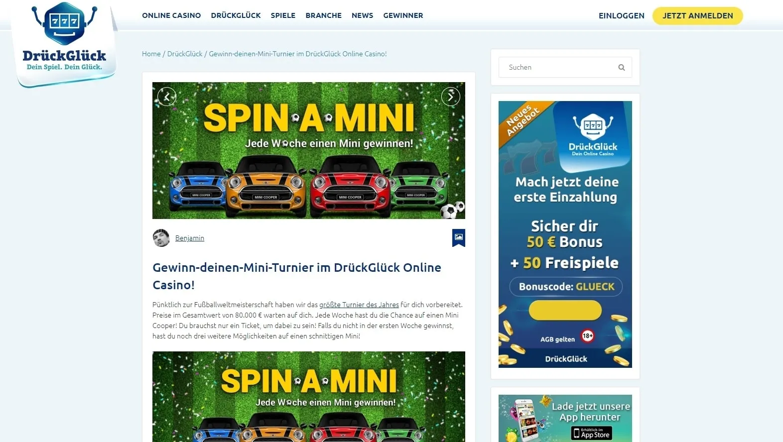 Spin a Mini Summer im Drückglück Casino 2