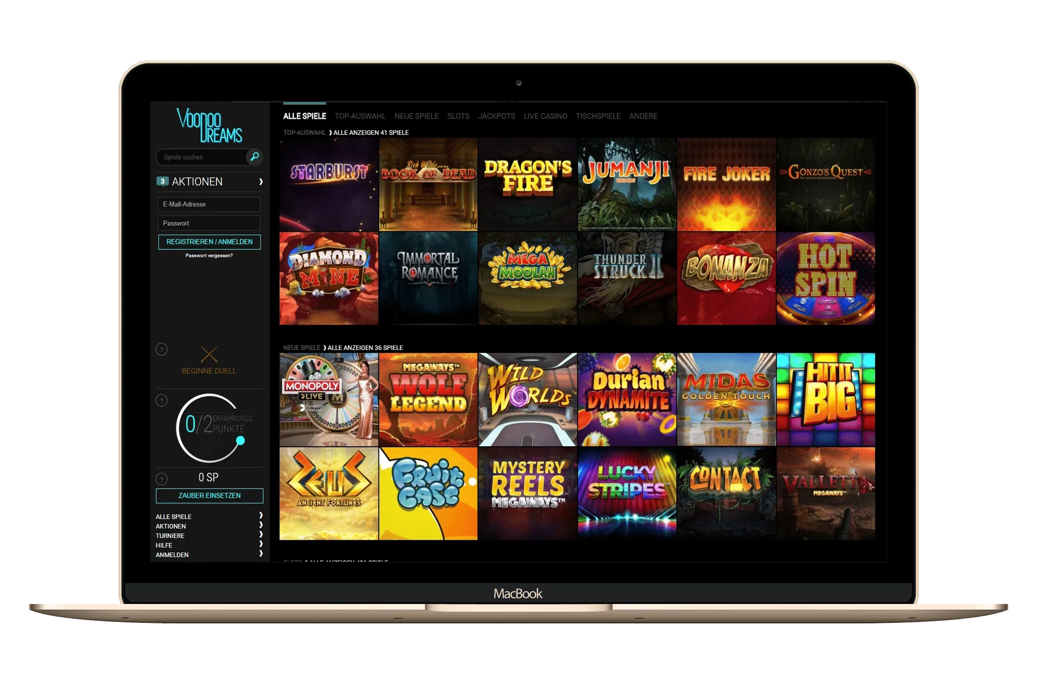 Voodoo Dreams Bonus – 100 € and 200 FS 2