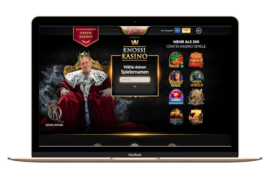Knossi – Entertainer for gambling with own Knossi Casino 1