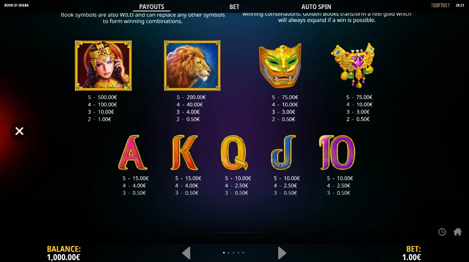 Book of Sheba Best Casinos 10