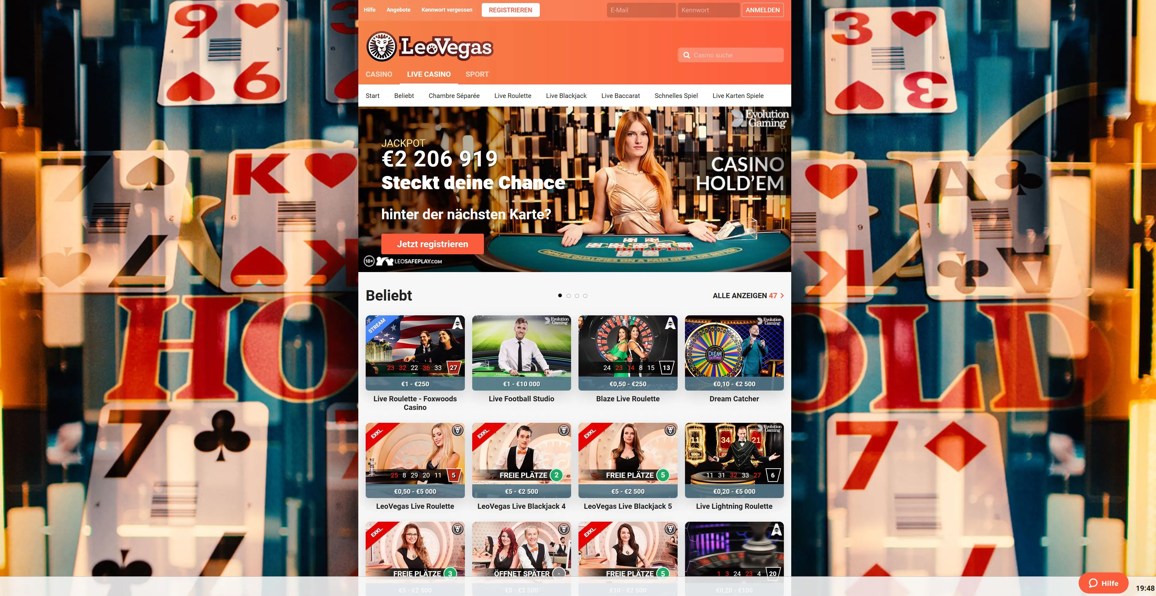 Leo Vegas Live Casino 1